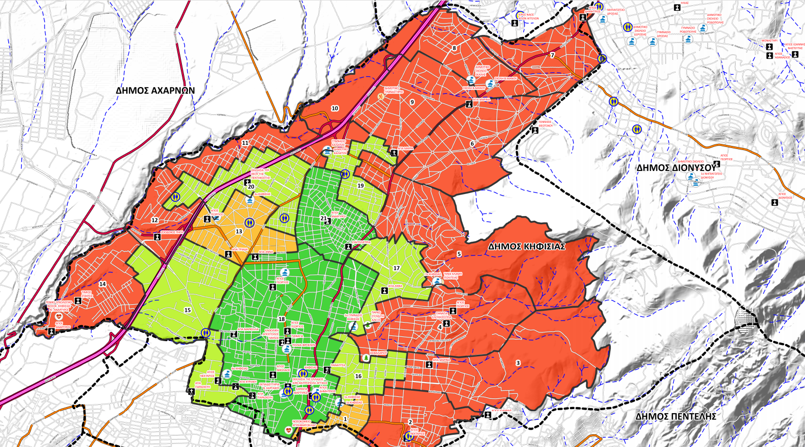 Kifissia Sector Map